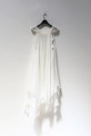 marc le bihan lace double layer dress 2191 WHITE white
